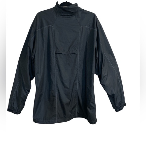 Nike rain wind breaker jacket men XXL black outdoor hiking casual camp - Picture 2 of 11